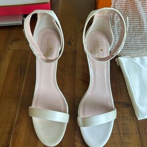 Kate Spade White Heels with Modern Silhouette
